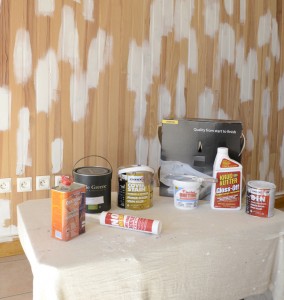 The materials with Zinnser BIN applied to knots